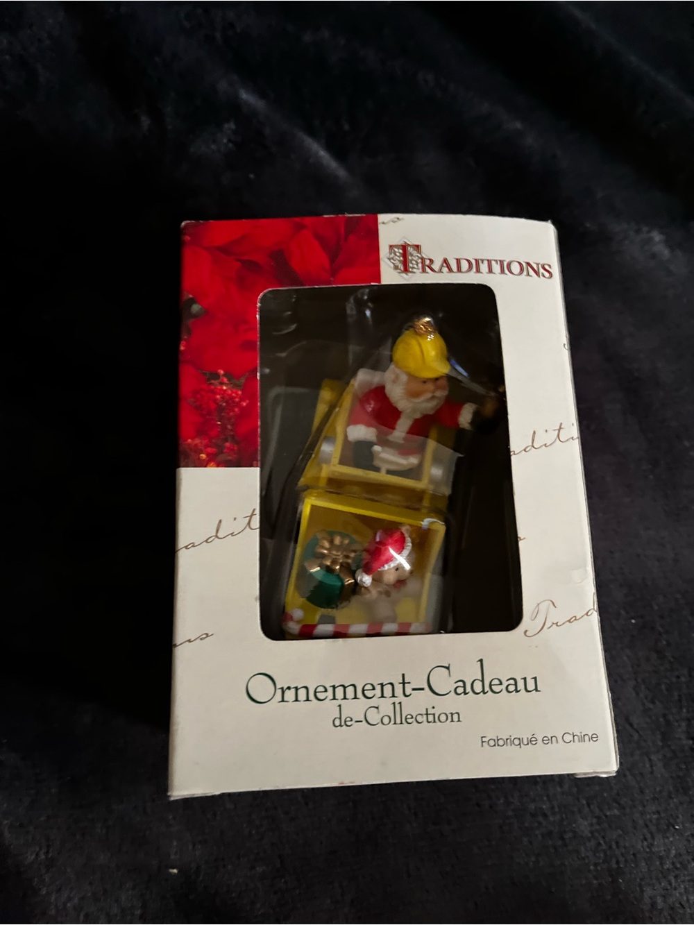 Vintage Traditions Santa in Tractor Holiday Ornament
